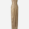 Marmar Halim Mujer Barcelona Vestido Maxi Plisado color Dorado sku 732-001771 01 - Foto 1