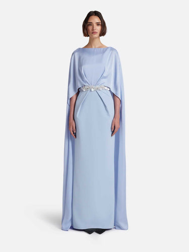 Safiyaa Mujer Barcelona Vestido Maxi Mirabella color Azul Celeste sku 732-001773 01 - Foto 2