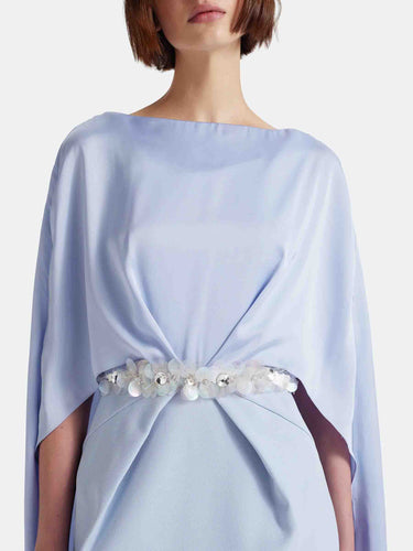 Safiyaa Mujer Barcelona Vestido Maxi Mirabella color Azul Celeste sku 732-001773 01 - Foto 4