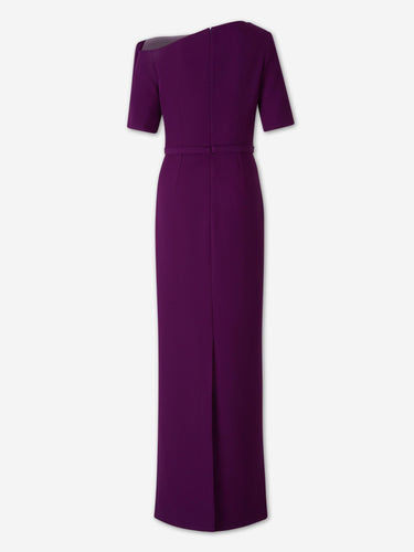 Safiyaa Mujer Barcelona Vestido Maxi Crepé color Violeta sku 732-001777 01 - Foto 2
