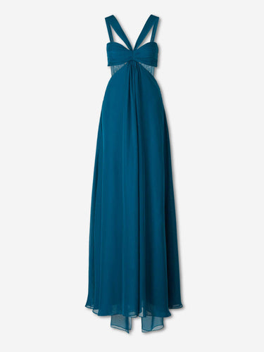 Retrofête Mujer Barcelona Vestido Maxi Meira color Azul Marino sku 732-001782 01 - Foto 1