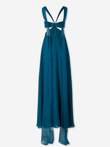 Retrofête Mujer Barcelona Vestido Maxi Meira color Azul Marino sku 732-001782 01 - Foto 2