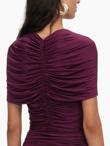 Self-Portrait Mujer Barcelona Vestido Maxi Fruncidos color Burdeos sku 732-001801 01 - Foto 2