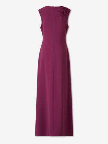 Costarellos Mujer Barcelona Vestido Tirantes Jevi color Berenjena sku 732-001802 01 - Foto 2