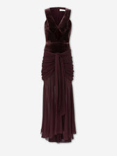 Zimmermann Mujer Barcelona Vestido Elástico Drapeado Valiant color Burdeos sku 732-001803 01 - Foto 1