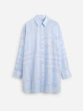 TOTEME Mujer Barcelona Camisa Larga Monograma color Azul Celeste sku 733-000008 01 - Foto 1