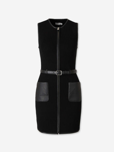 Simkhai Mujer Barcelona Vestido Punto Viretta color Negro sku 733-000011 01 - Foto 1