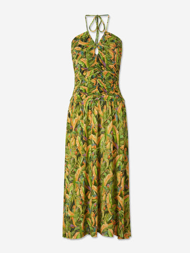 Farm Rio Mujer Barcelona Vestido Fruncido Tropical color Multicolor sku 733-000024 01 - Foto 1