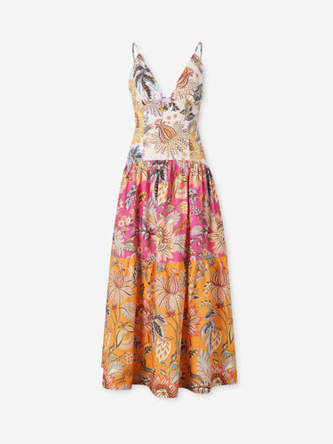 Farm Rio Mujer Barcelona Vestido Midi Ligia color Multicolor sku 733-000028 01 - Foto 1