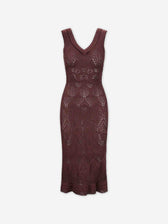 Staud Mujer Barcelona Vestido Calados Roan color Marrón Oscuro sku 733-000029 01 - Foto 1