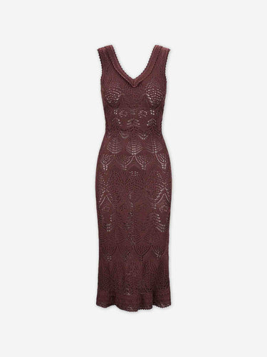 Staud Mujer Barcelona Vestido Calados Roan color Marrón Oscuro sku 733-000029 01 - Foto 1