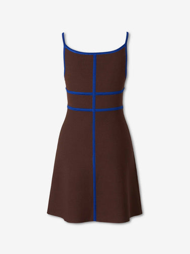 Staud Mujer Barcelona Vestido Tirantes Punto color Marrón Oscuro sku 733-000031 01 - Foto 2