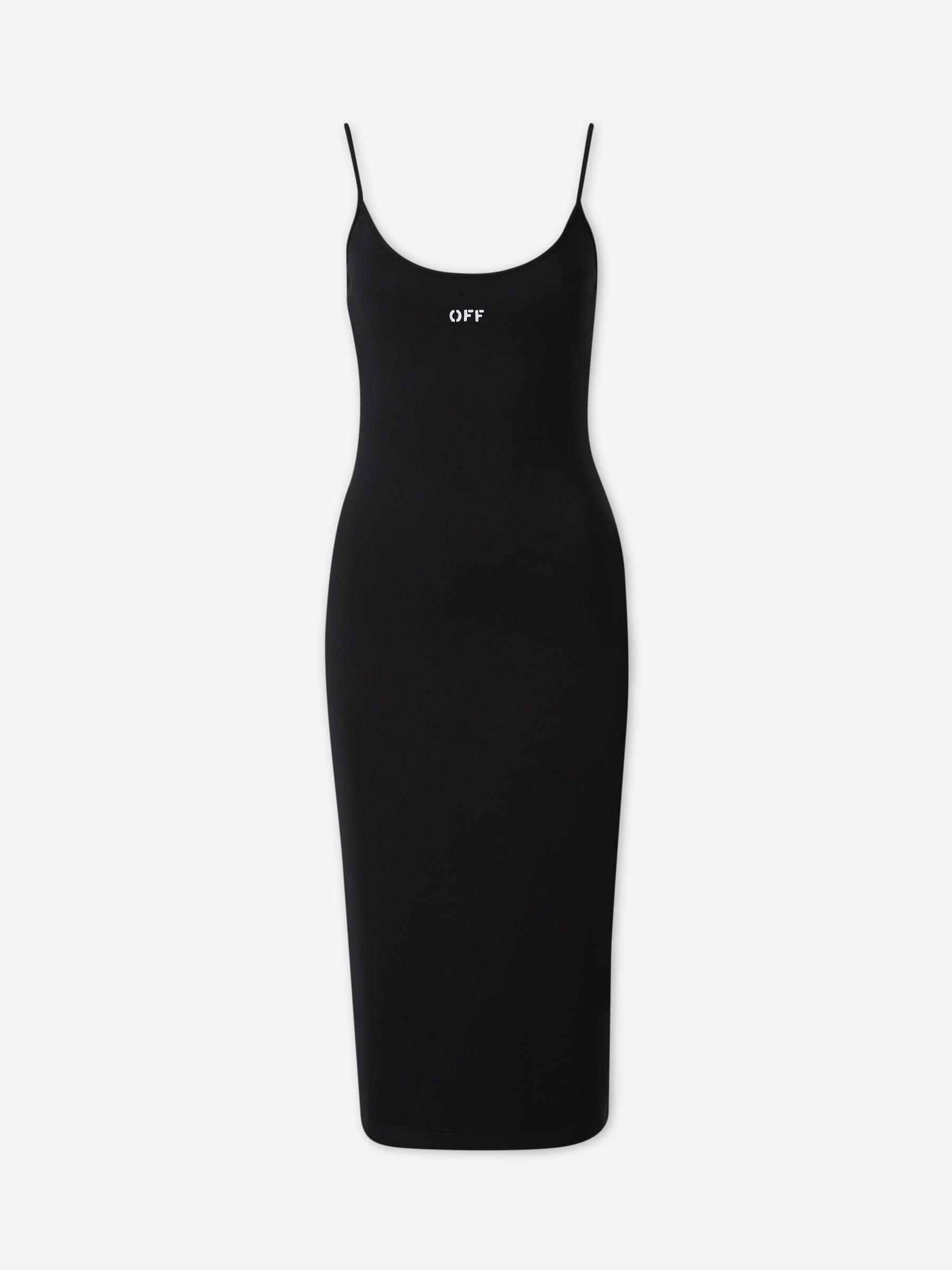 Off-White Mujer Barcelona Vestido Midi Elástico color Negro sku 733-000038 01 - Foto 1