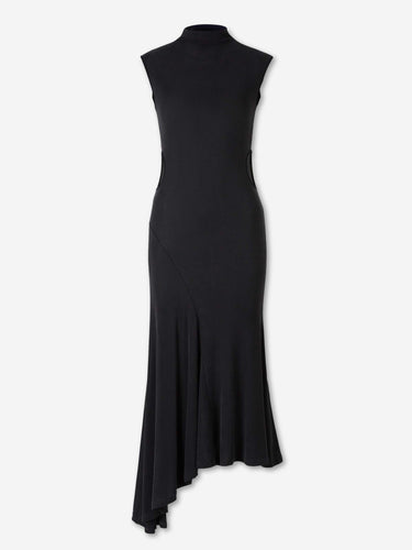 Off-White Mujer Barcelona Vestido Asimétrico Meteor color Negro sku 733-000039 01 - Foto 1