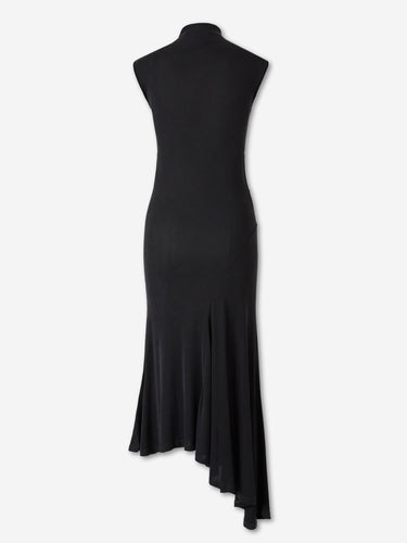 Off-White Mujer Barcelona Vestido Asimétrico Meteor color Negro sku 733-000039 01 - Foto 2