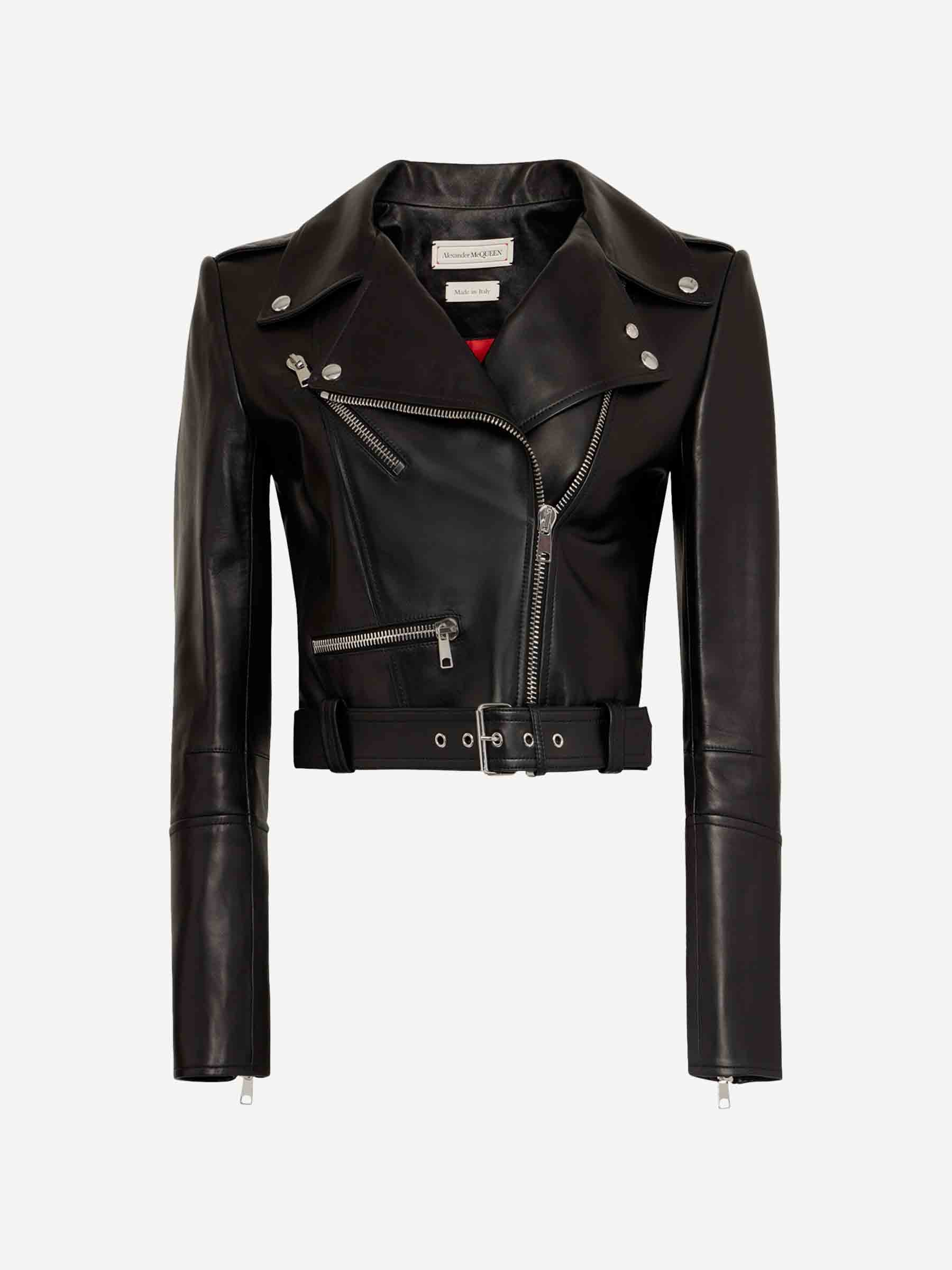 McQueen Mujer Barcelona Cazadora Biker Piel color Negro sku 741-002219 01 - Foto 1