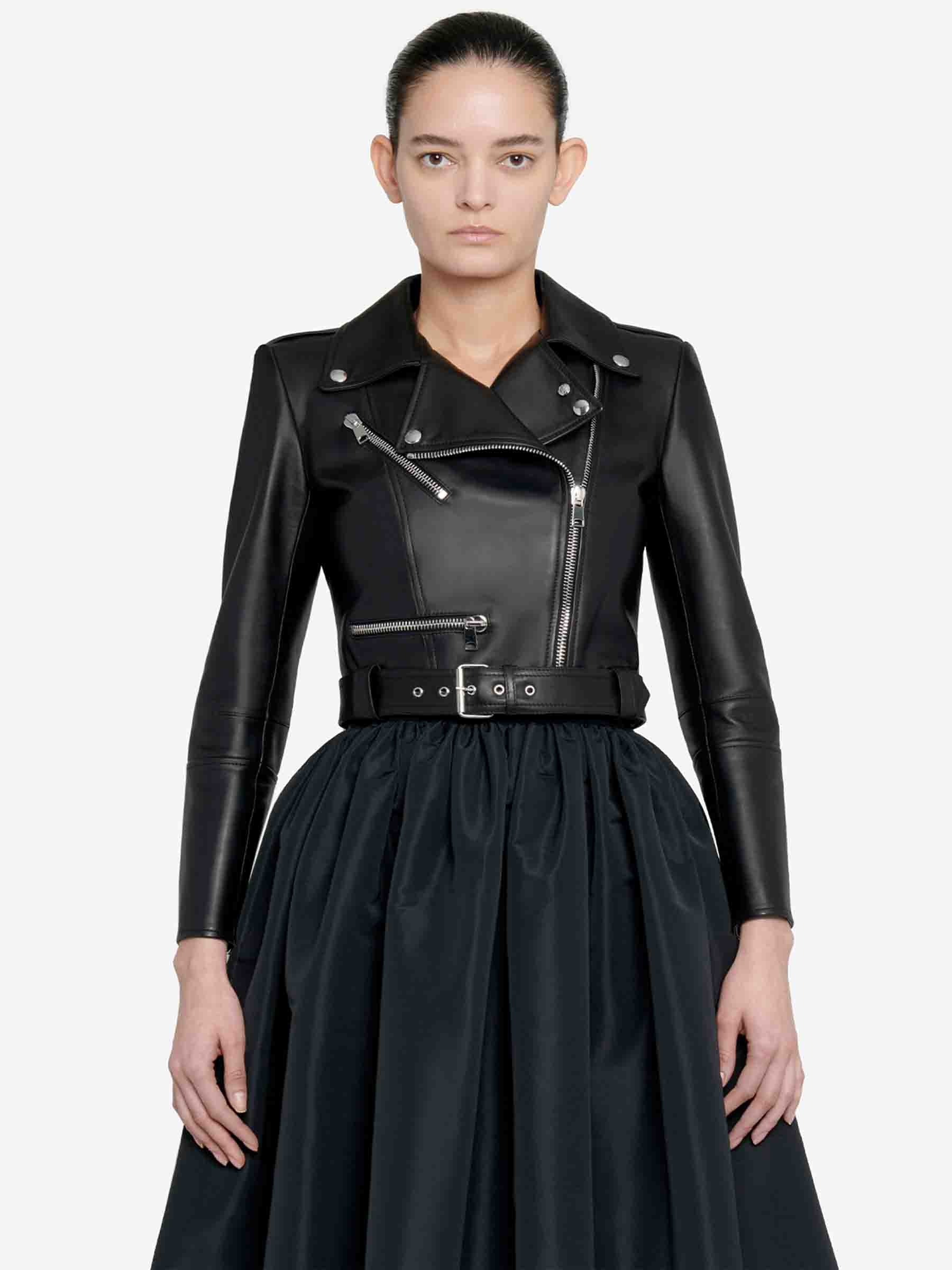 McQueen Mujer Barcelona Cazadora Biker Piel color Negro sku 741-002219 01 - Foto 2