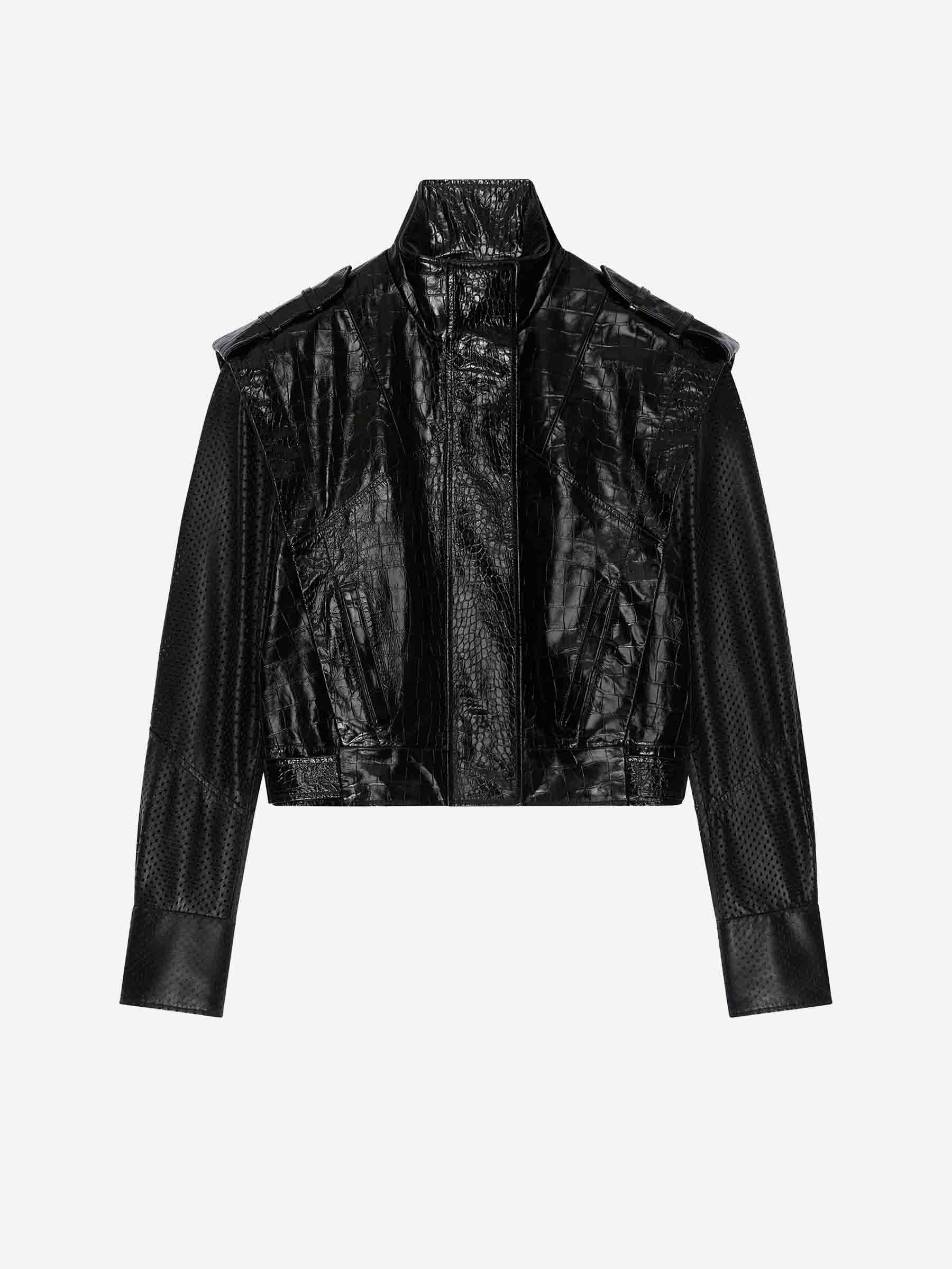Givenchy Mujer Barcelona Cazadora Piel color Negro sku 741-002234 01 - Foto 1