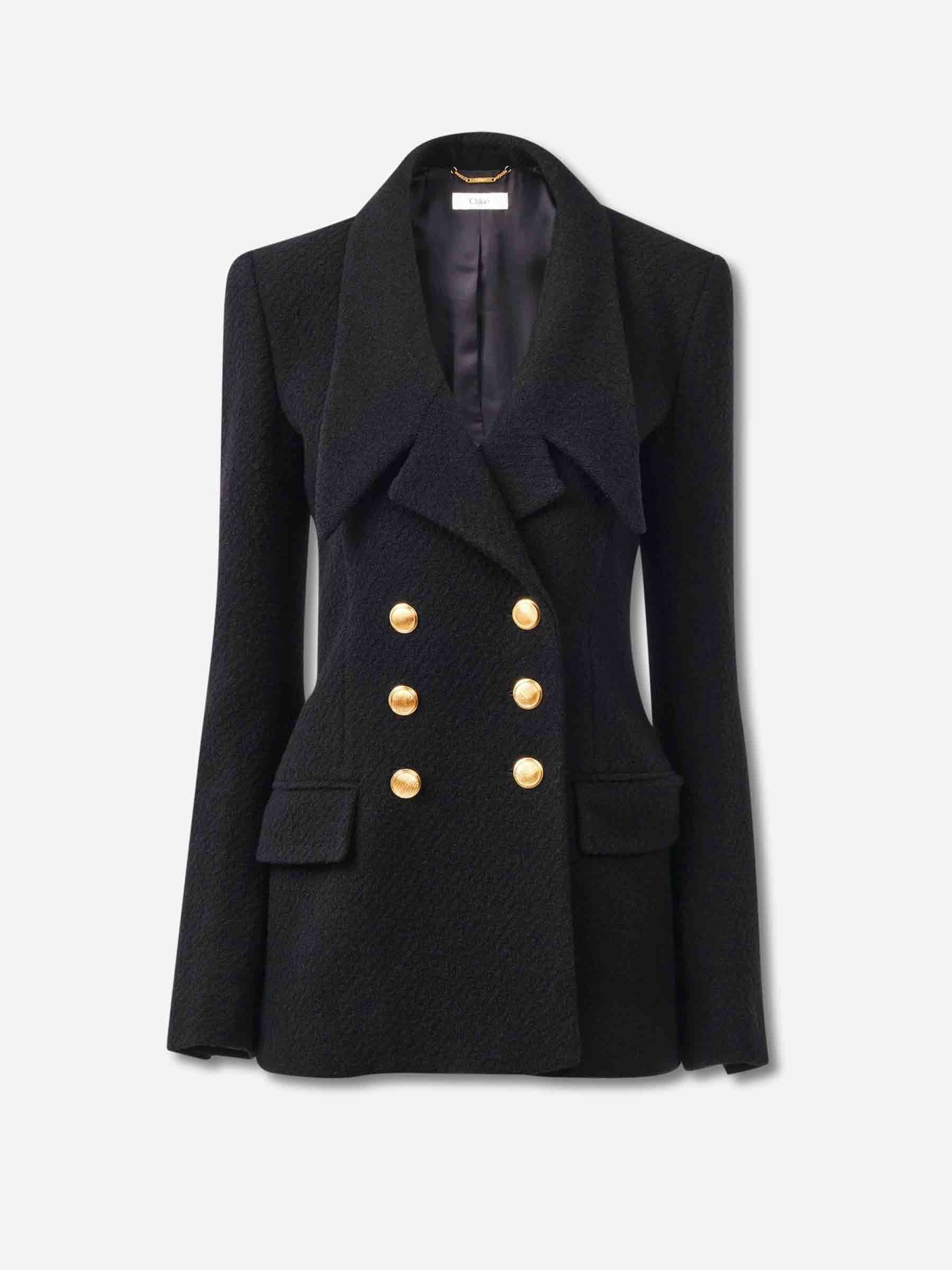 Chloé Mujer Barcelona Blazer Doble Cruce color Negro sku 741-002240 01 - Foto 1
