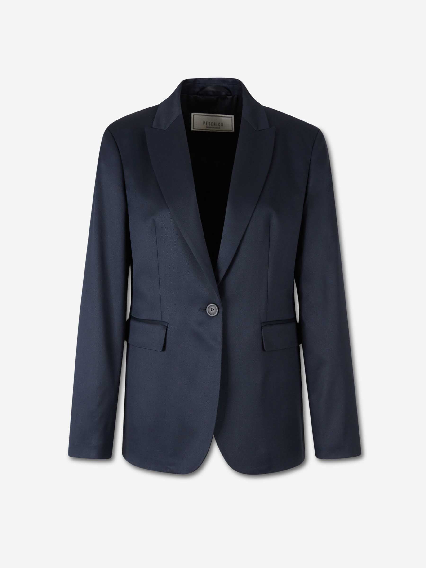 Peserico Mujer Barcelona Blazer Recta Lana color Azul Marino sku 741-002243 01 - Foto 1
