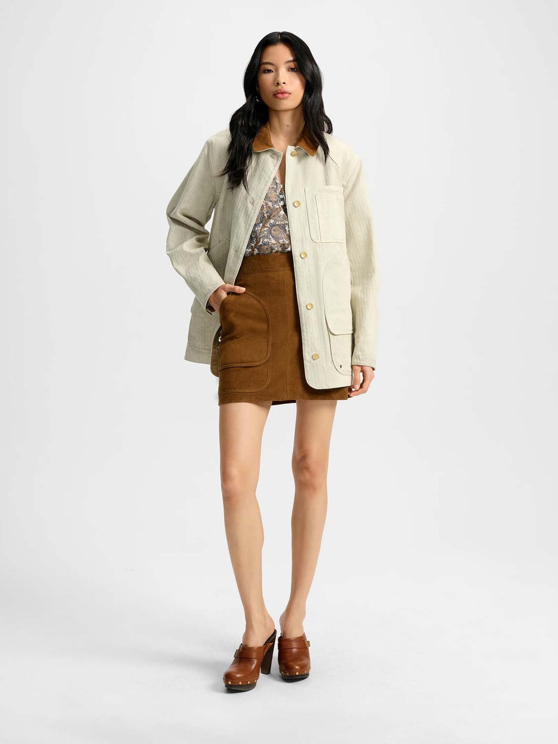 Veronica Beard Mujer Barcelona Chaqueta Abbas color Beige sku 741-002246 01 - Foto 2