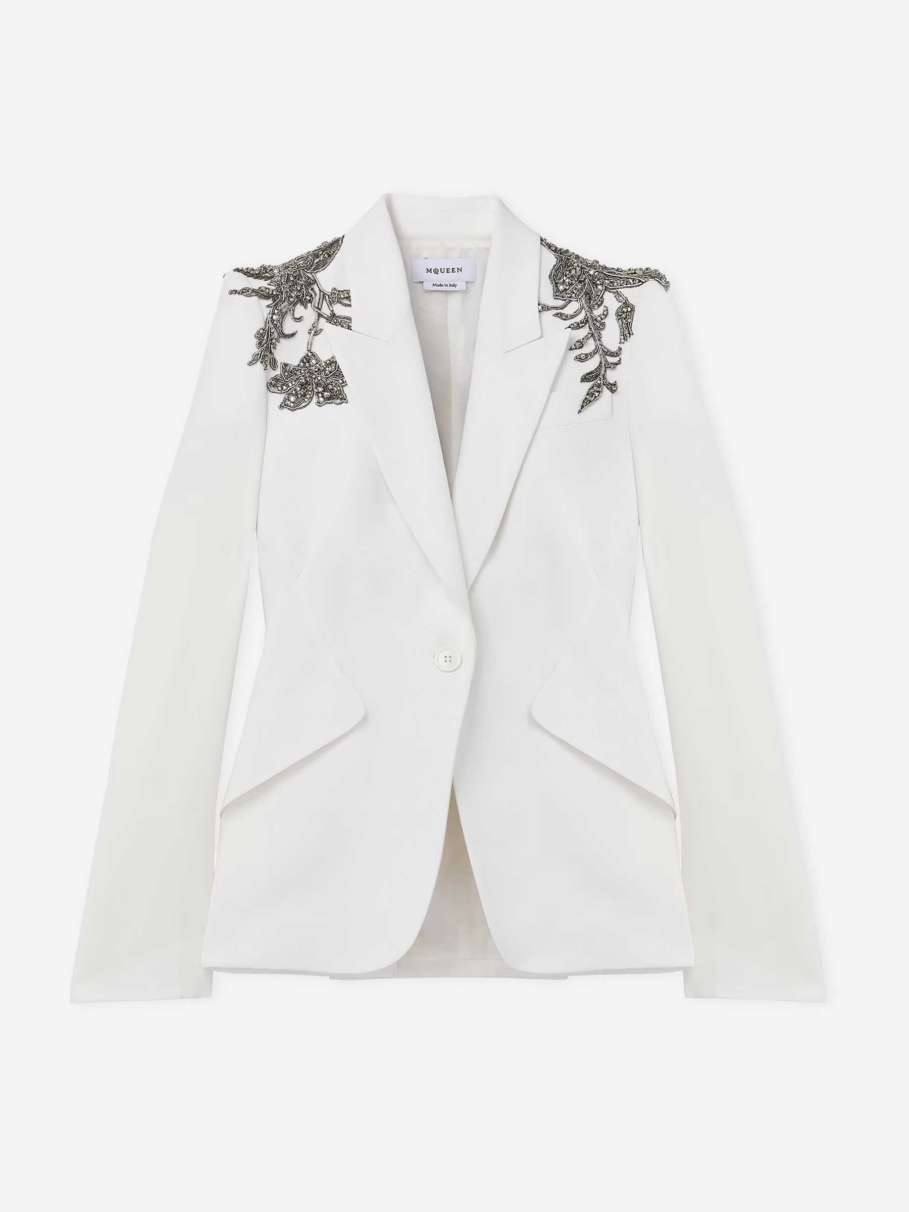 McQueen Mujer Barcelona Blazer Adornado color Blanco sku 741-002251 01 - Foto 1