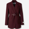 Ganni Mujer Barcelona Blazer Cinturón color Burdeos sku 741-002254 01 - Foto 1