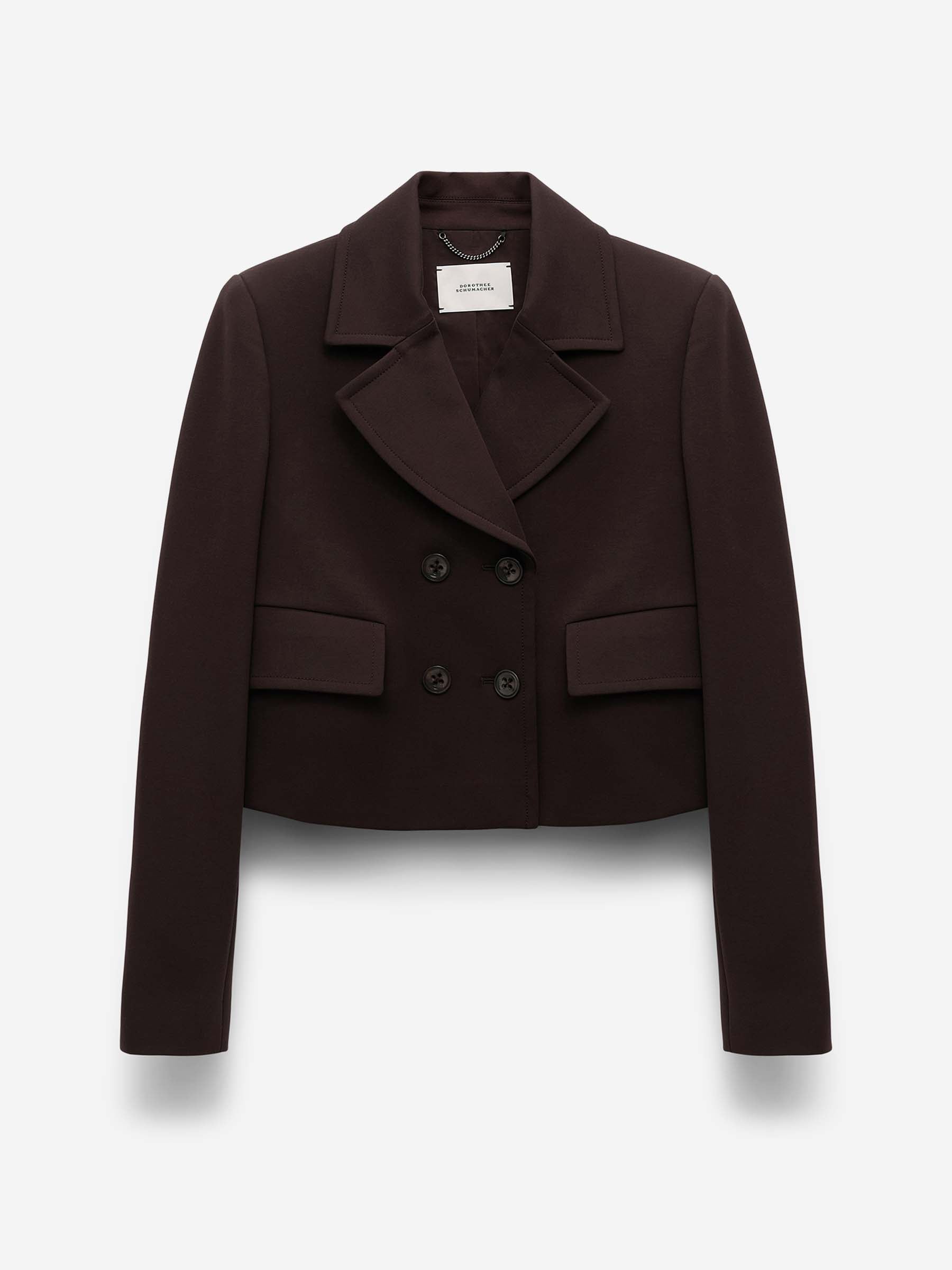 Dorothee Schumacher Mujer Barcelona Blazer Cruzada Cropped color Burdeos sku 741-002261 01 - Foto 1