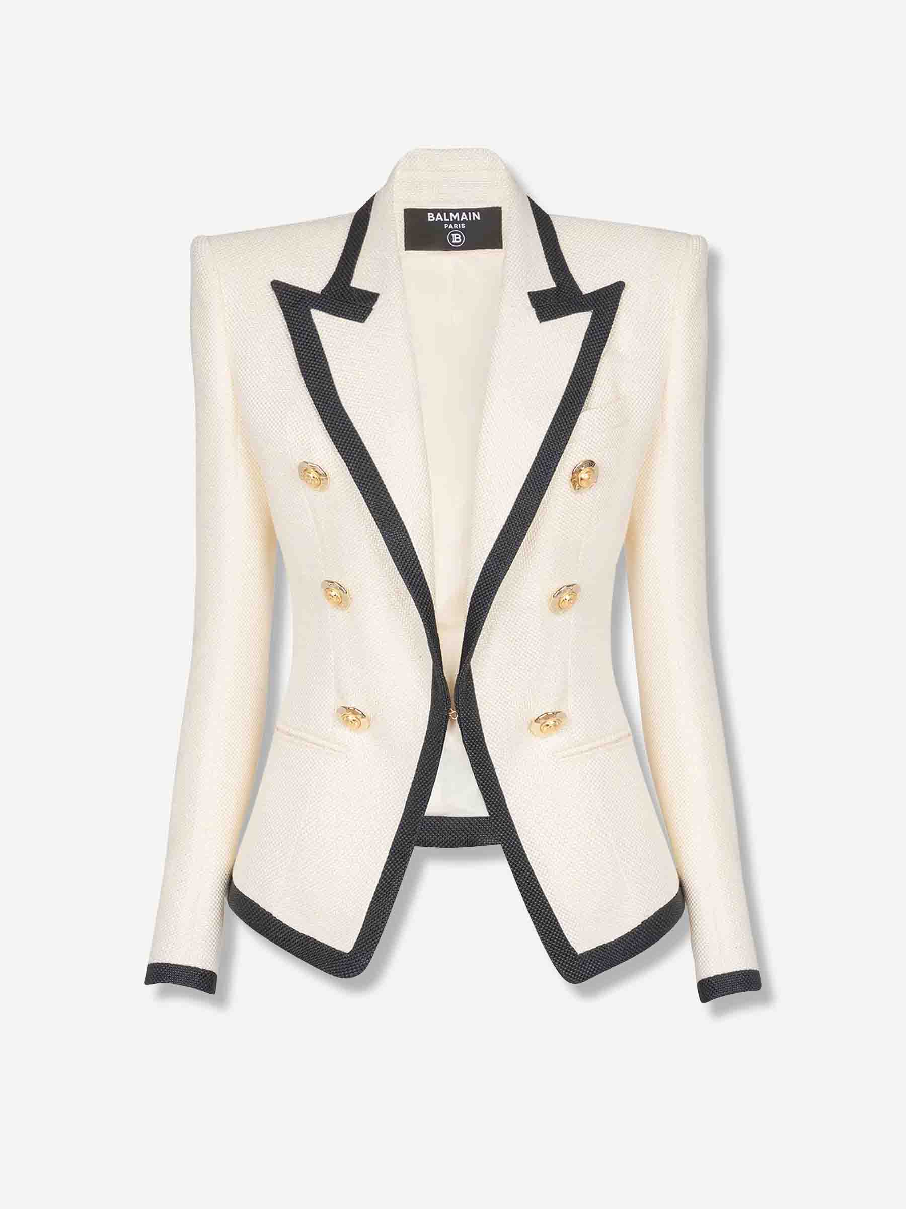 Balmain Mujer Barcelona Blazer Dos Tonos color Crema sku 741-002273 01 - Foto 1