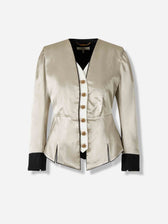 Chloé Mujer Barcelona Blazer Satinada Seda color Plateado sku 741-002276 01 - Foto 1