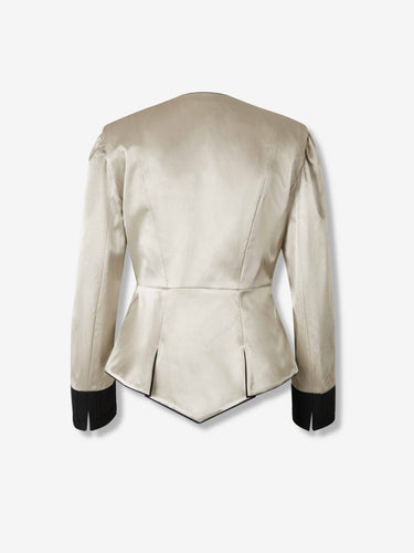 Chloé Mujer Barcelona Blazer Satinada Seda color Plateado sku 741-002276 01 - Foto 2