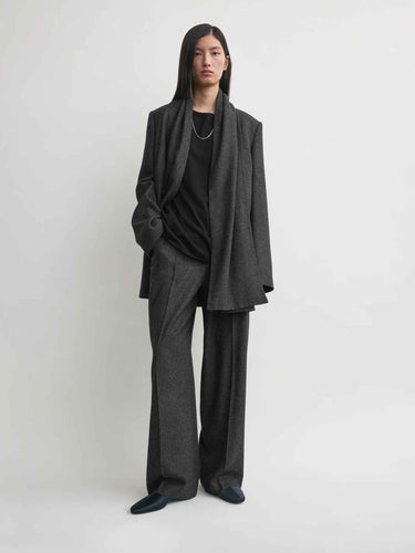 TOTEME Mujer Barcelona Blazer Recta Bufanda color Gris Oscuro sku 741-002277 01 - Foto 2