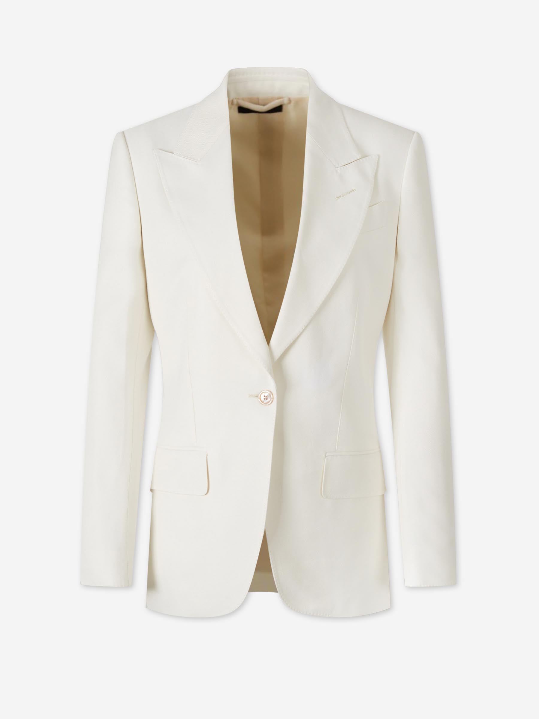 Tom Ford Mujer Barcelona Blazer Recto color Blanco sku 741-002279 01 - Foto 1