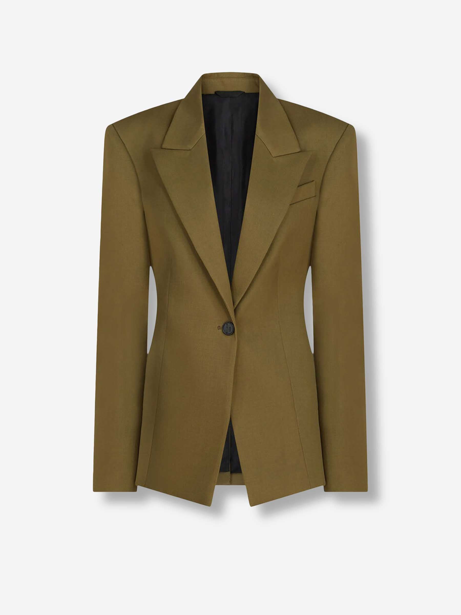 The Attico Mujer Barcelona Blazer Entallado Lana color Verde Militar sku 741-002281 01 - Foto 1