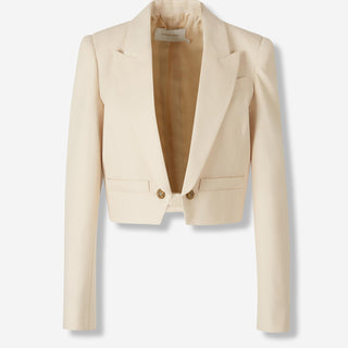 Zimmermann Mujer Barcelona Blazer Cropped Lana color Crema sku 741-002283 01 - Foto 1