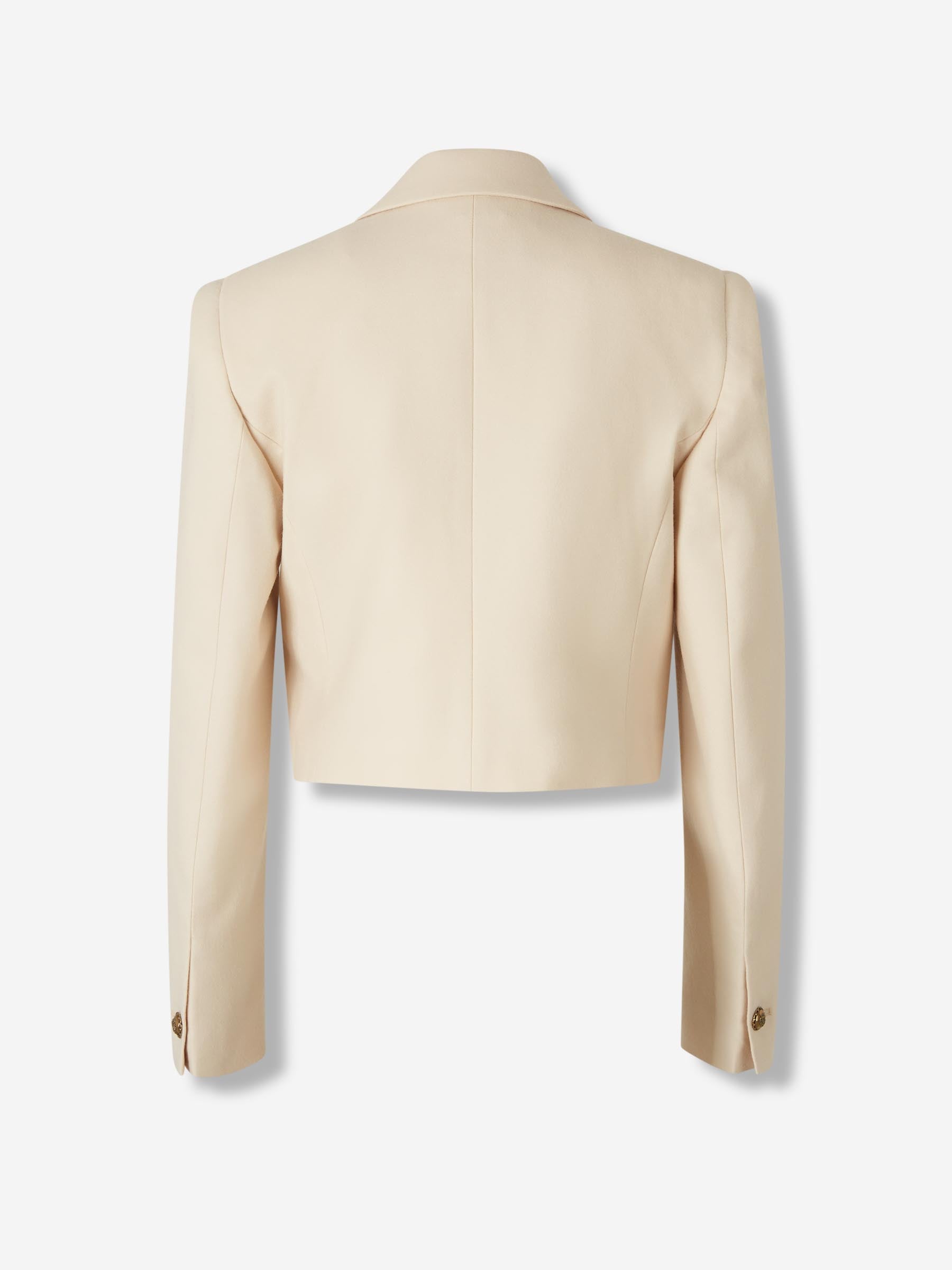 Zimmermann Mujer Barcelona Blazer Cropped Lana color Crema sku 741-002283 01 - Foto 2