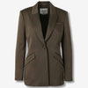 Roland Mouret Mujer Barcelona Blazer Recto color Verde Militar sku 741-002286 01 - Foto 1
