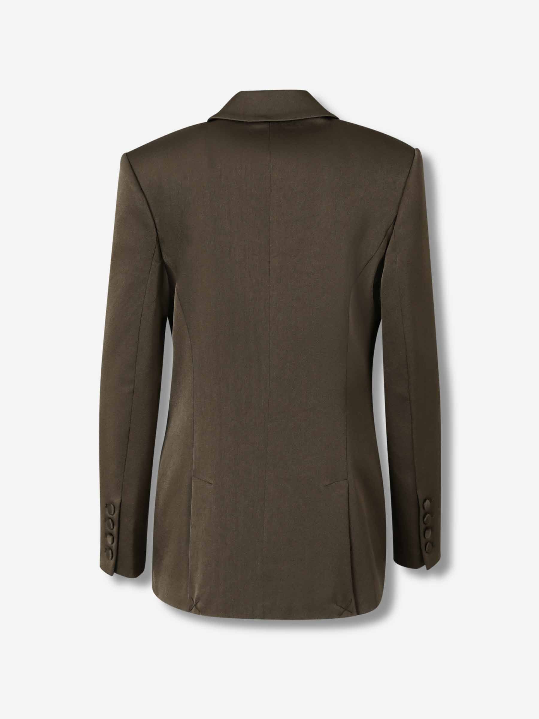Roland Mouret Mujer Barcelona Blazer Recto color Verde Militar sku 741-002286 01 - Foto 2