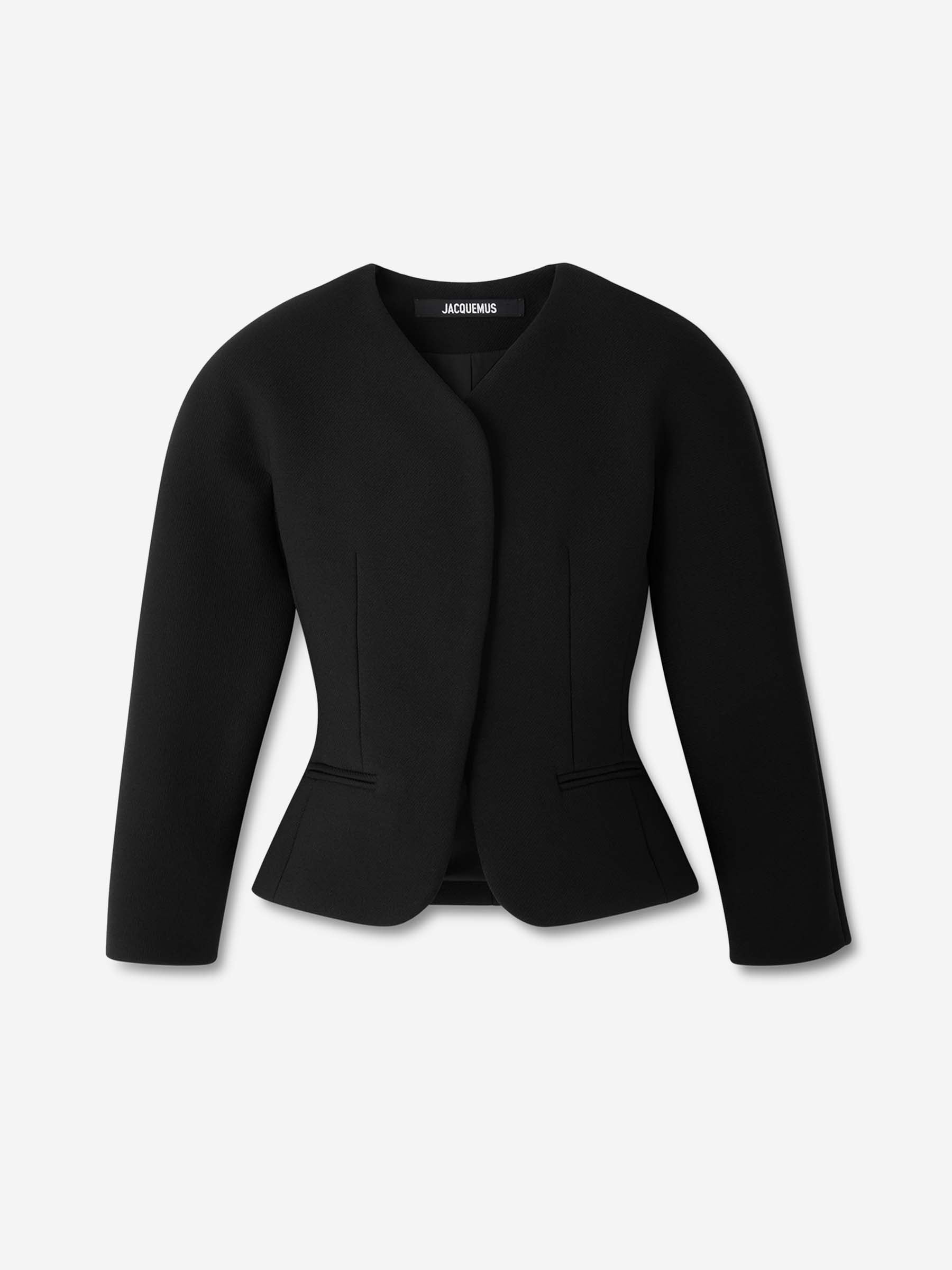 Jacquemus Mujer Barcelona Chaqueta Ovalo Lana color Negro sku 741-002289 01 - Foto 1