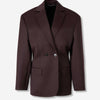 Magda Butrym Mujer Barcelona Blazer Recta Lana color Burdeos sku 741-002290 01 - Foto 1