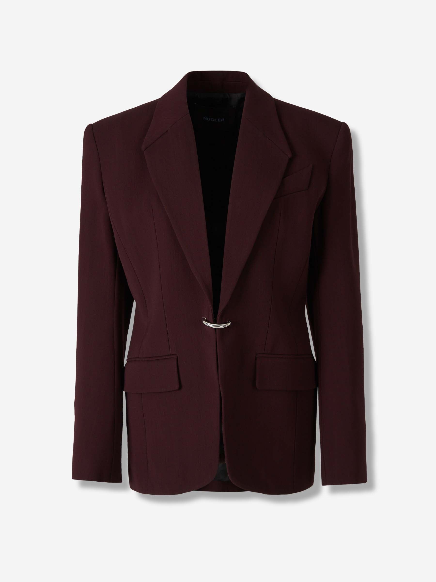 Mugler Mujer Barcelona Blazer Pierced color Burdeos sku 741-002292 01 - Foto 1