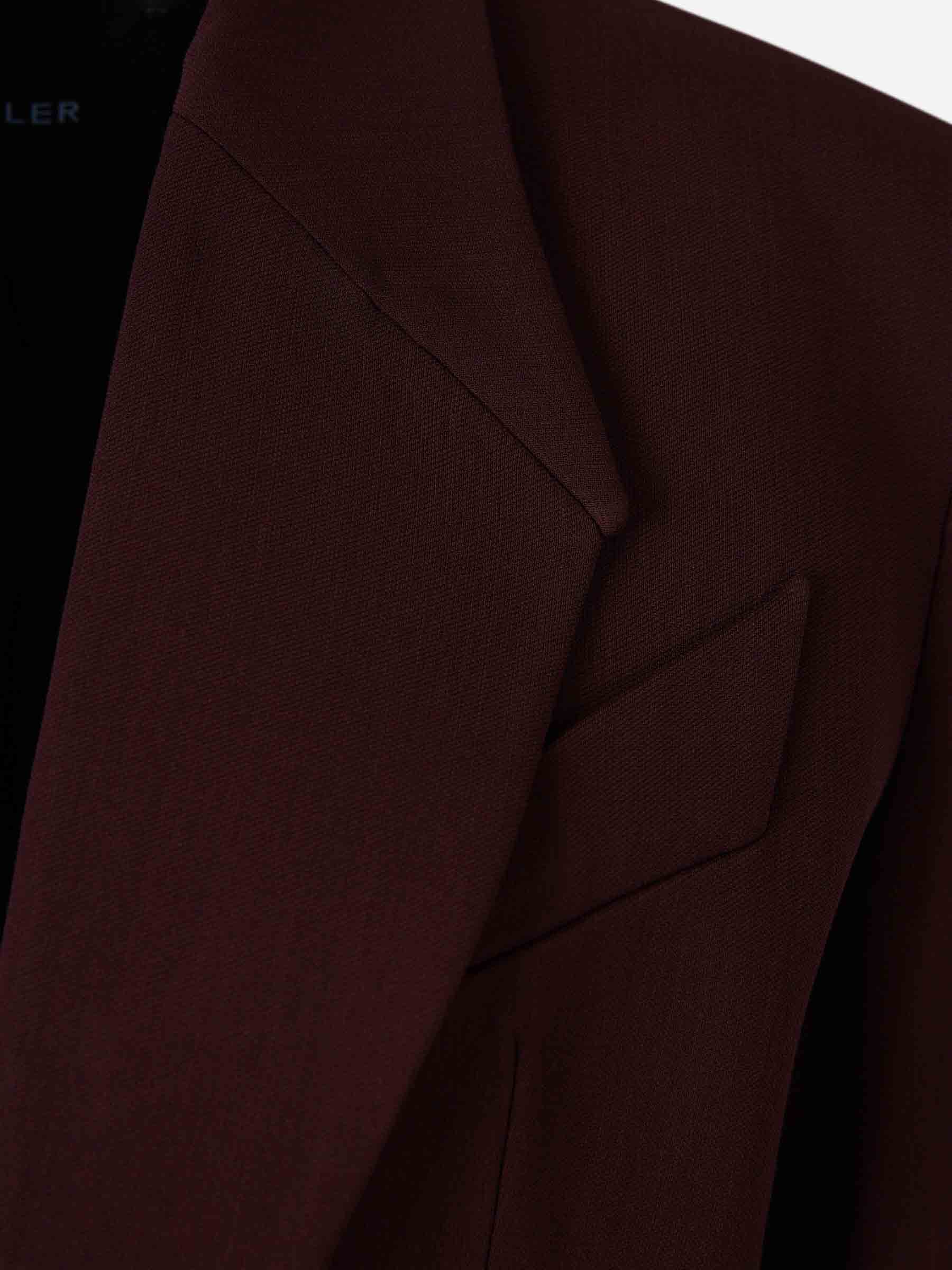 Mugler Mujer Barcelona Blazer Pierced color Burdeos sku 741-002292 01 - Foto 2