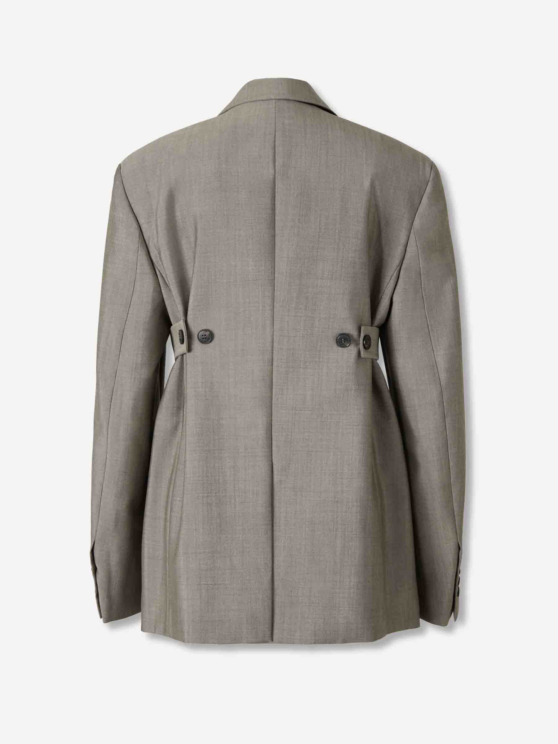 Alexander Wang Mujer Barcelona Blazer Recto Tabs color Taupe sku 741-002296 01 - Foto 2