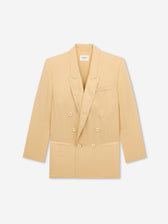 Saint Laurent Mujer Barcelona Blazer Seda Habotai color Crema sku 741-002300 01 - Foto 1
