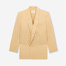 Saint Laurent Mujer Barcelona Blazer Seda Habotai color Crema sku 741-002300 01 - Foto 1