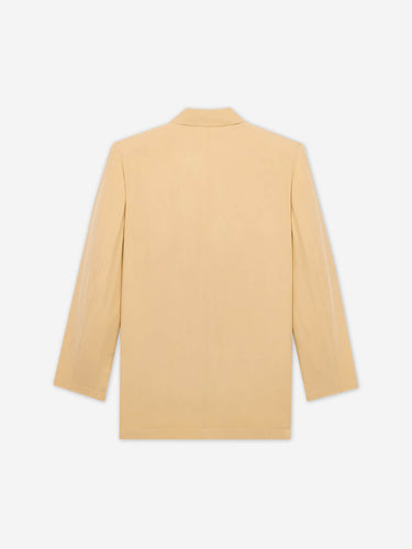 Saint Laurent Mujer Barcelona Blazer Seda Habotai color Crema sku 741-002300 01 - Foto 2