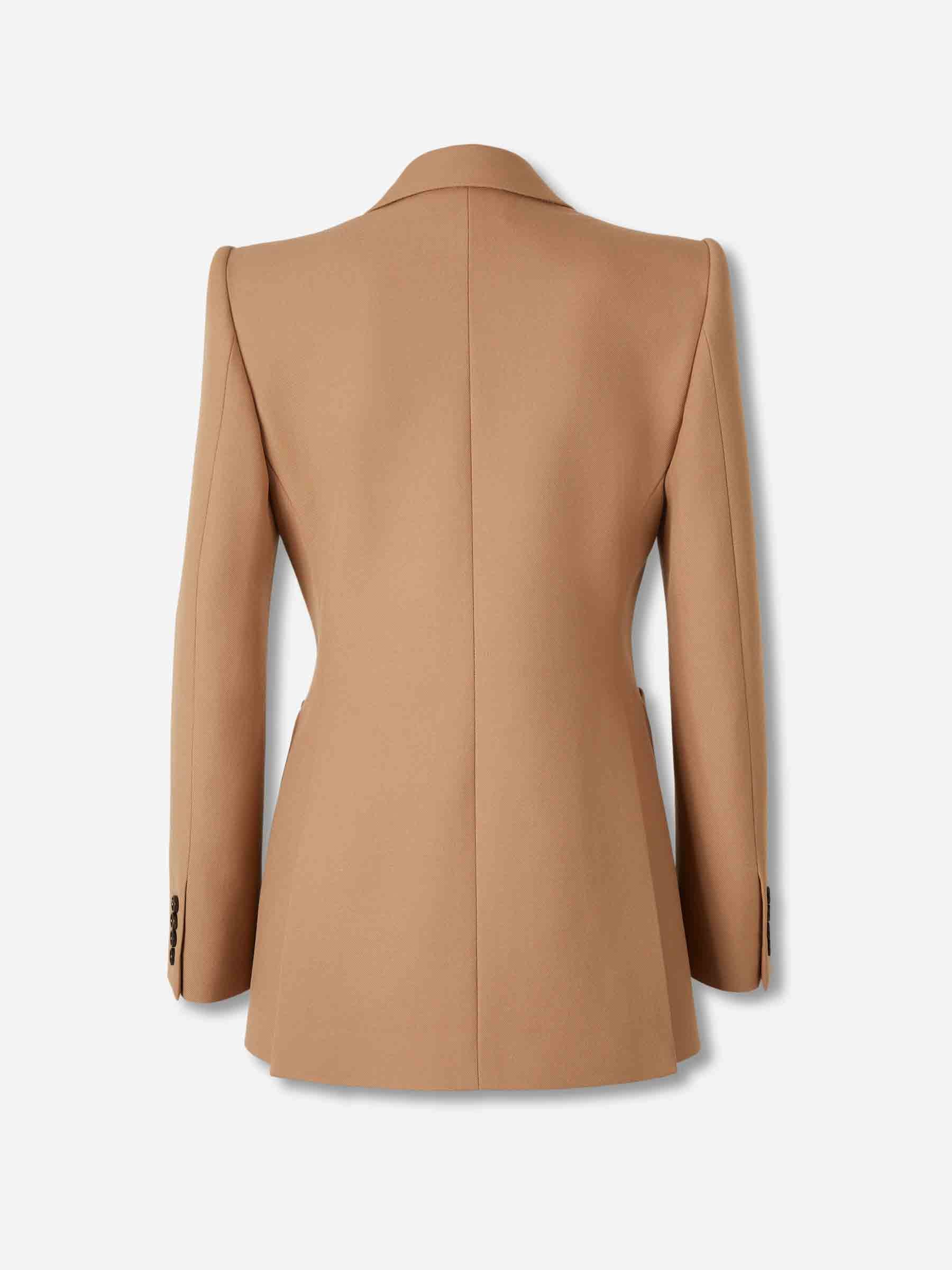 Chloé Mujer Barcelona Blazer Doble Cruce color Camel sku 741-002301 01 - Foto 2