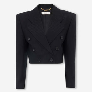 Chloé Mujer Barcelona Blazer Corta Spencer color Negro sku 741-002302 01 - Foto 1