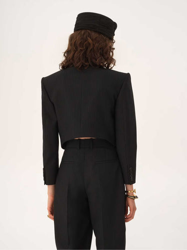 Chloé Mujer Barcelona Blazer Corta Spencer color Negro sku 741-002302 01 - Foto 4