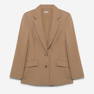 Simkhai Mujer Barcelona Blazer Moren Plisado color Camel sku 741-002307 01 - Foto 1